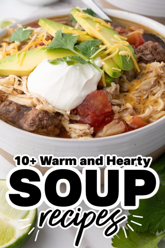 Soup Recipes - One-Pot Chicken and Beef Taco Soup