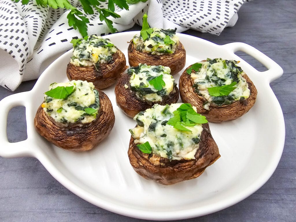 Spinach and Ricotta Stuffed Mushrooms