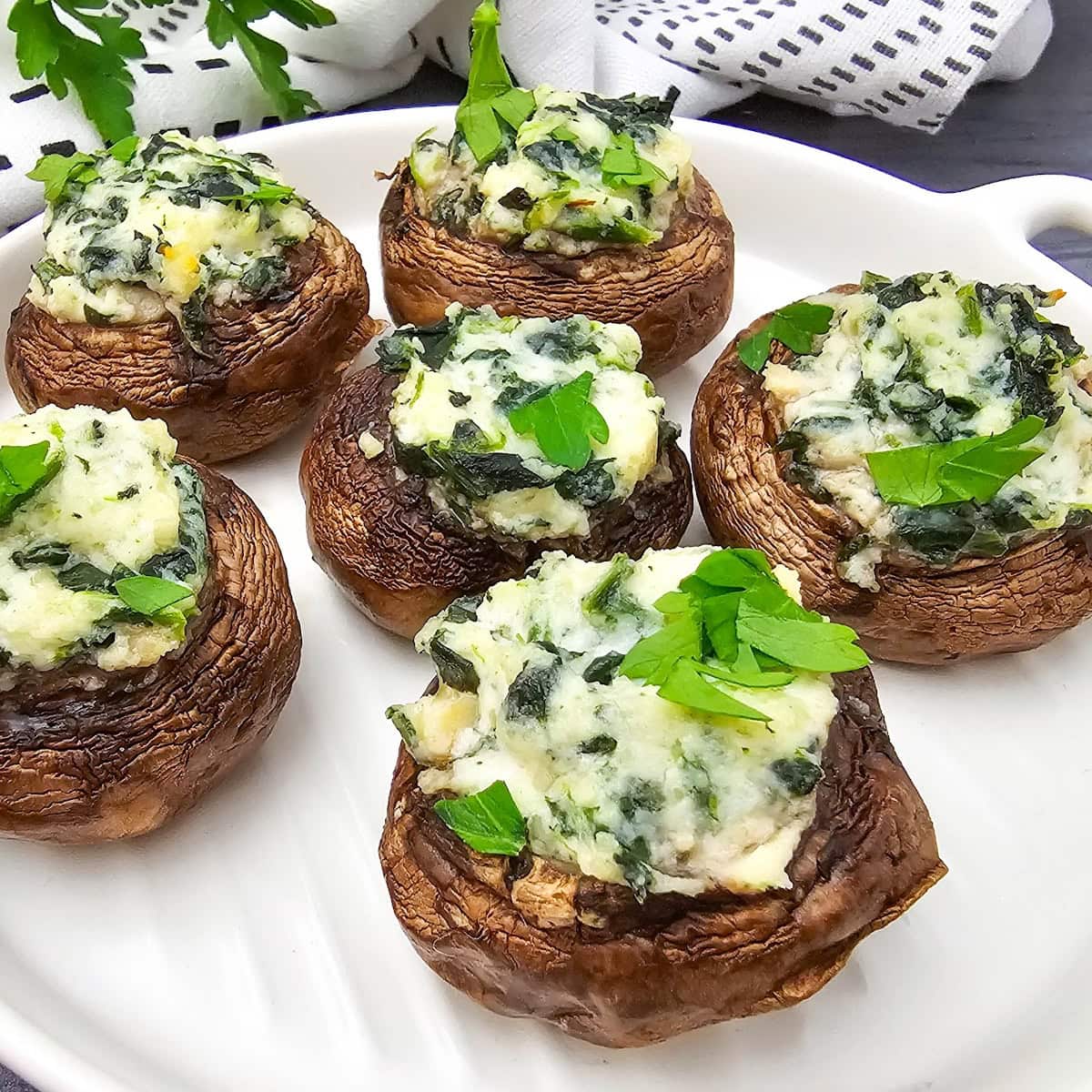 Spinach and Ricotta Stuffed Mushrooms featured image