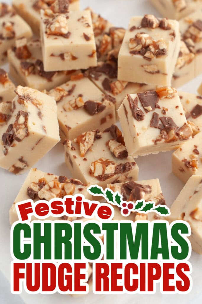 christmas fudge -Snickers Fudge