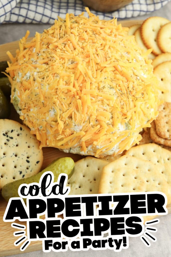 cold appetizer - Cheddar Pickle Cheese Ball