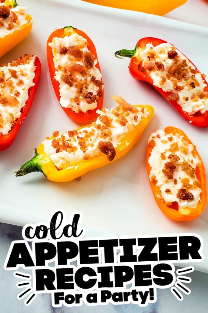 cold appetizer - Cheesy Bacon Stuffed Mini Peppers