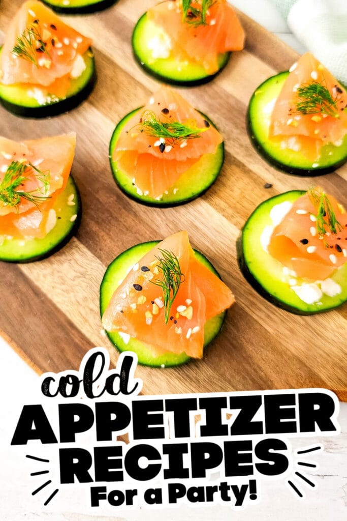 cold appetizer - Salmon Cucumber Bites