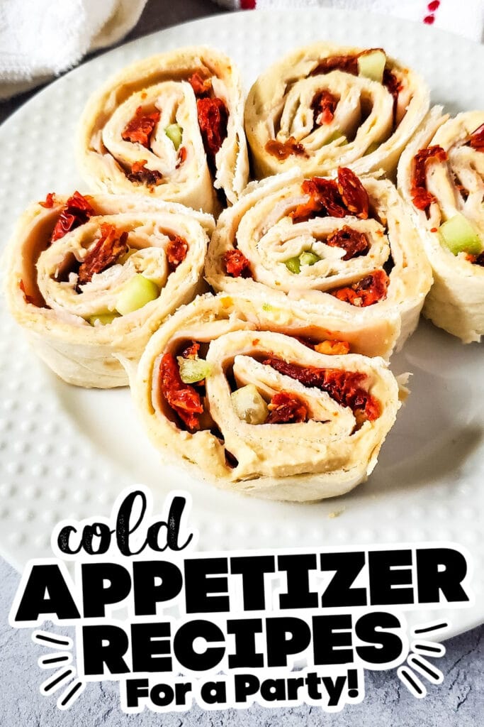 cold appetizer - Turkey Hummus Pinwheels