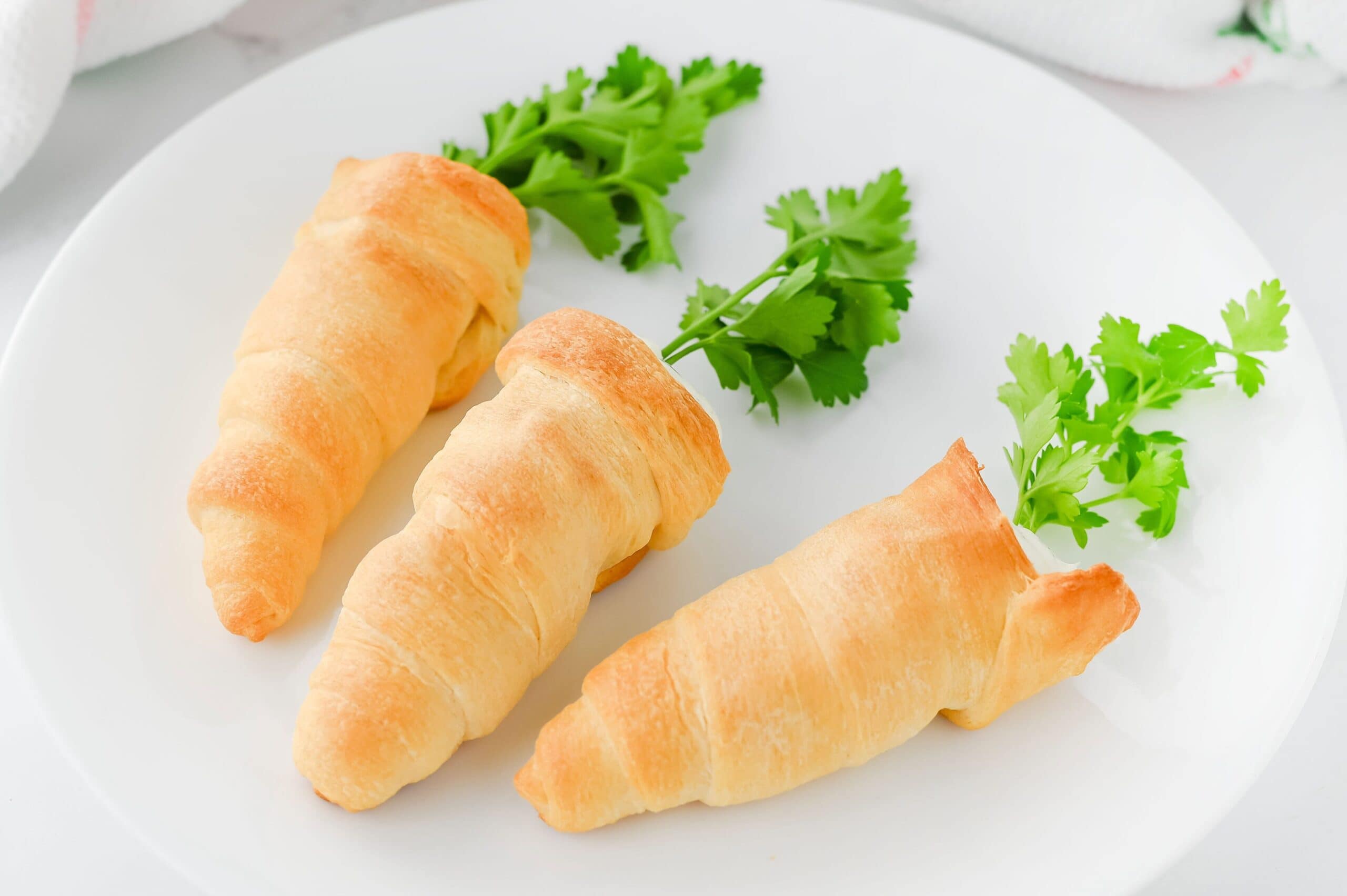 photo of the finished crescent carrots
