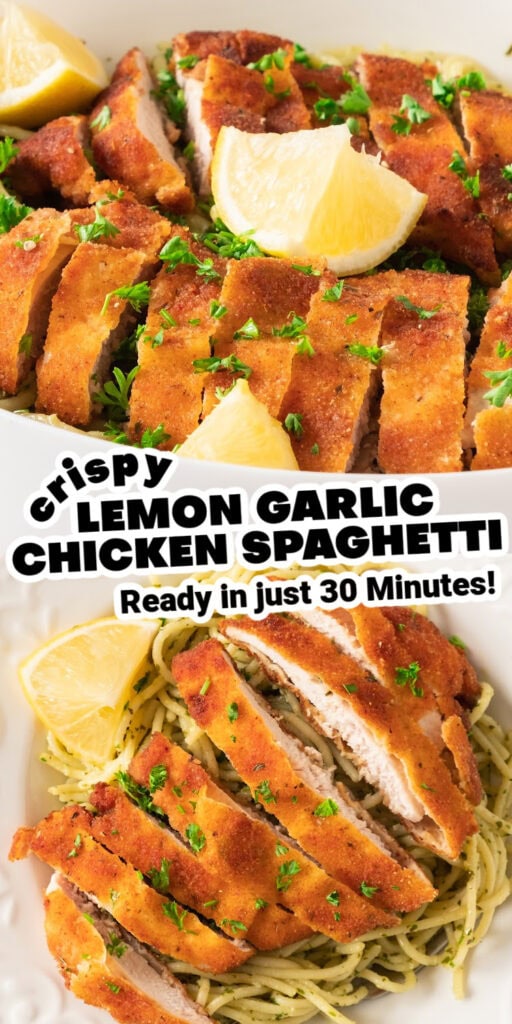 crispy lemon garlic chicken - easy weeknight dinner