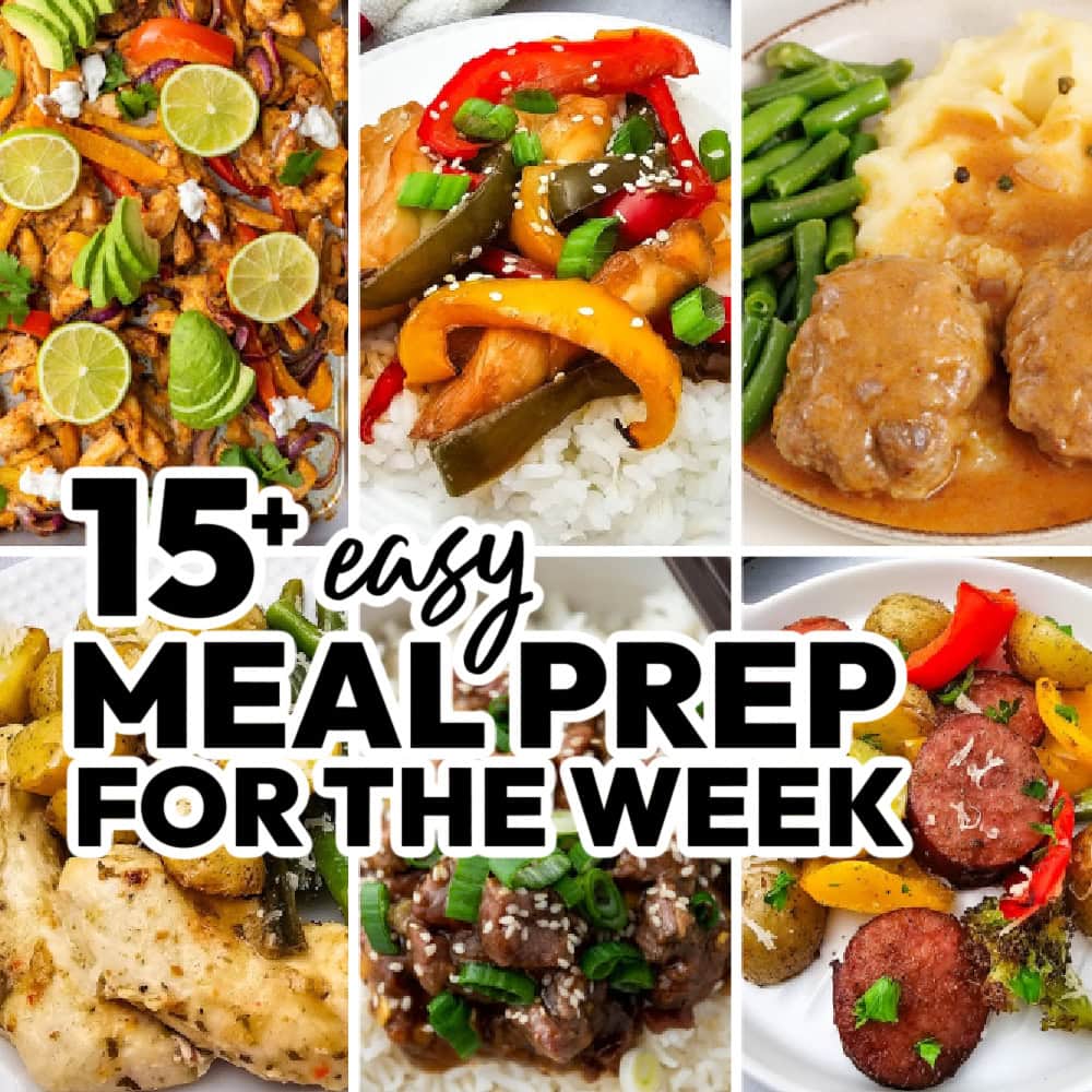 meal prep for the week featured image