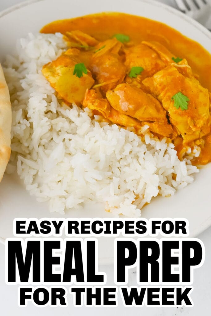 meal prep for the week - Crockpot Butter Chicken