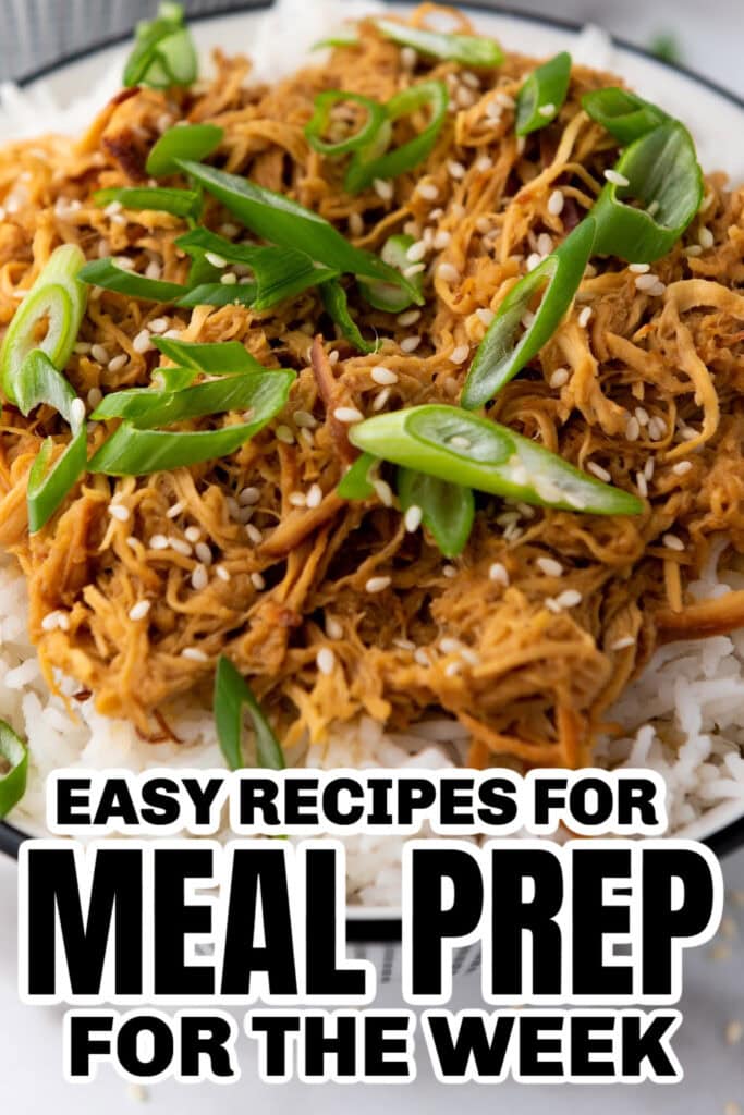 meal prep for the week - Crockpot Soy Honey Garlic Chicken