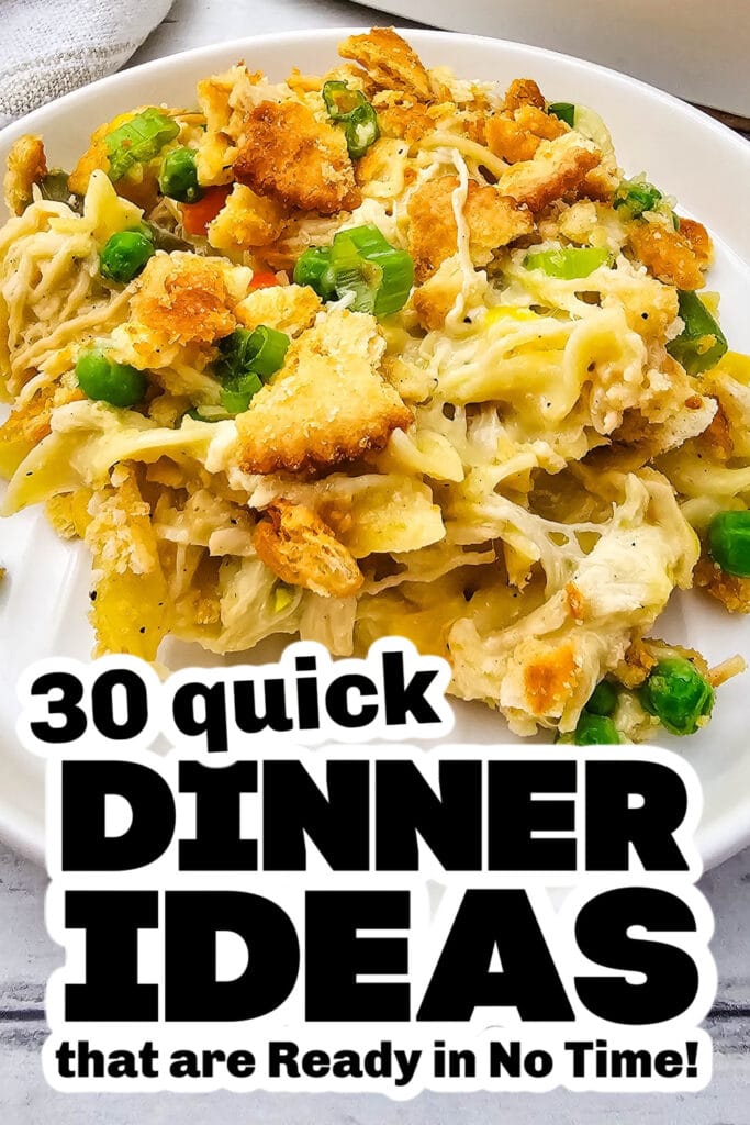 quick dinner ideas -Chicken Noodle Casserole