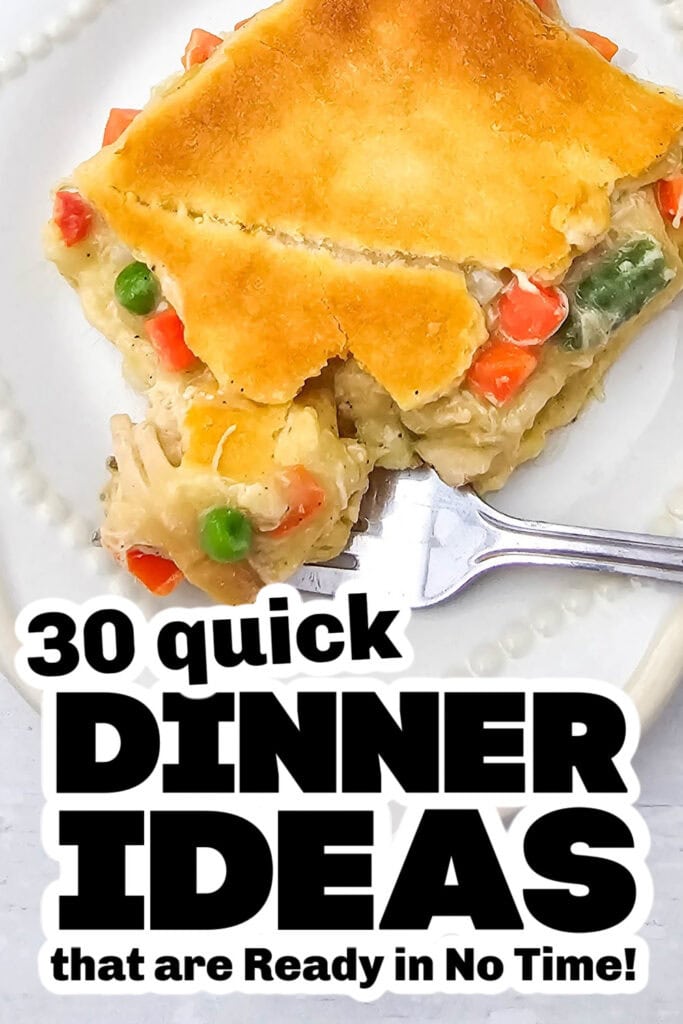 quick dinner ideas -Chicken Pot Pie Casserole