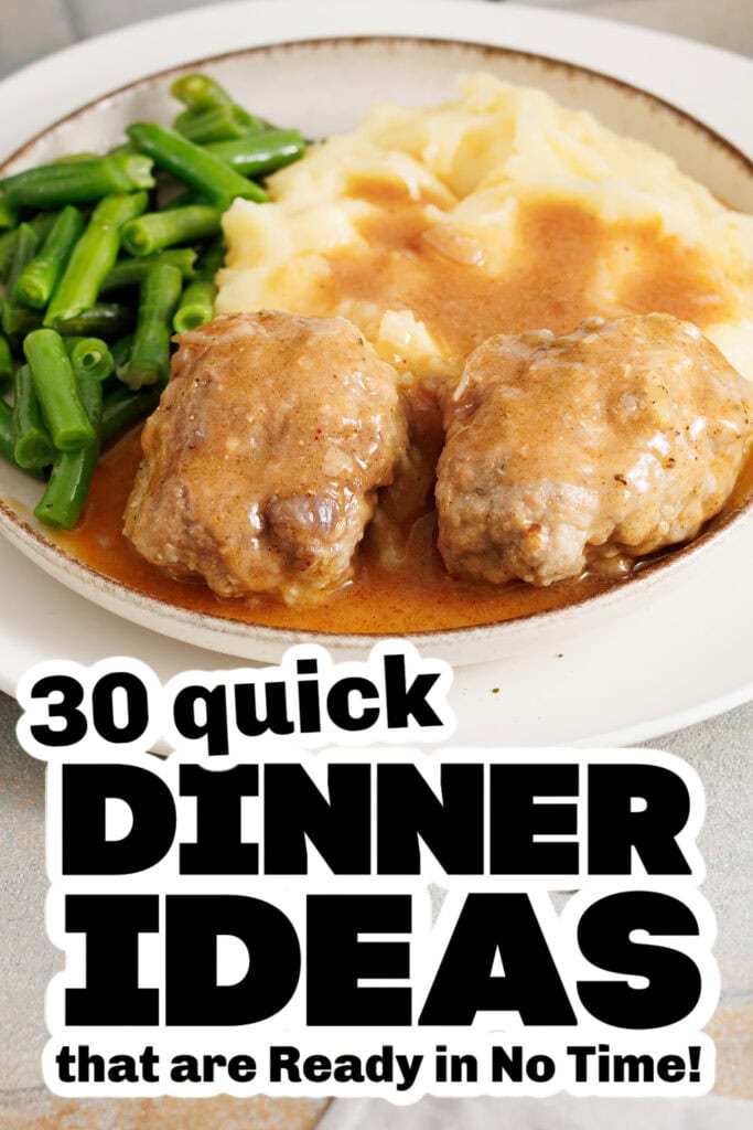 quick dinner ideas -Classic Salisbury Steak