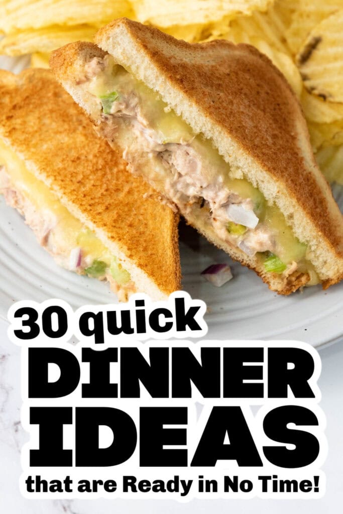 quick dinner ideas -Classic Tuna Melt Sandwich