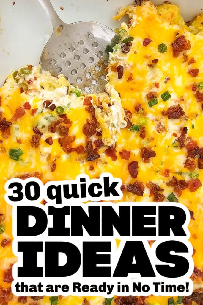 quick dinner ideas -Cracked Out Chicken Tater Tot Casserole