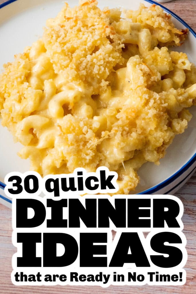 quick dinner ideas -Creamy Baked Mac and Cheese