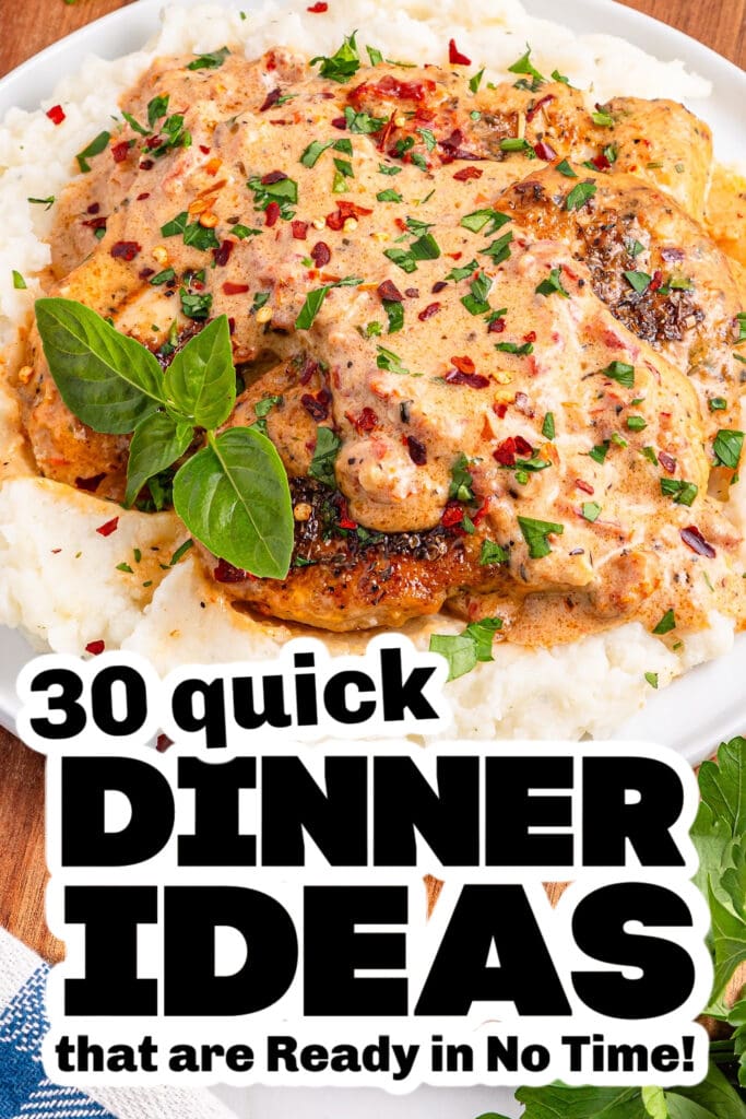 quick dinner ideas - Creamy Garlic Marry Me Chicken