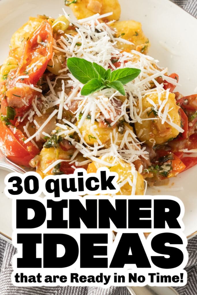 quick dinner ideas -Creamy Potato Gnocchi with Bacon