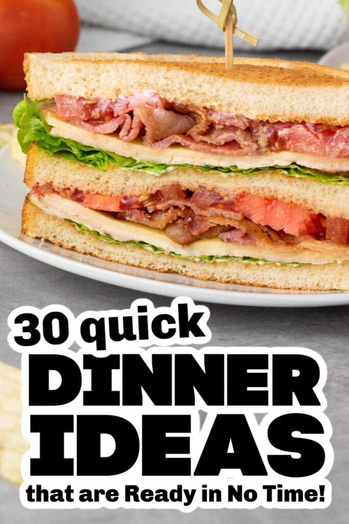 quick dinner ideas -Homestyle Chicken & Bacon Stack Sandwich