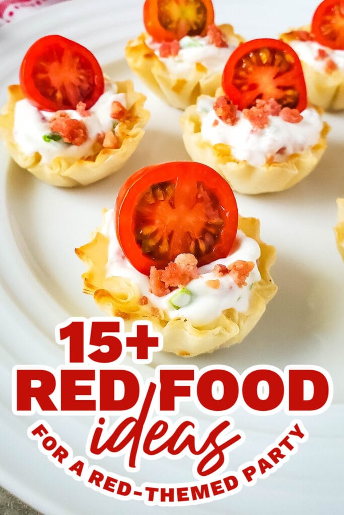 red food ideas - BLT Phyllo Party Bites