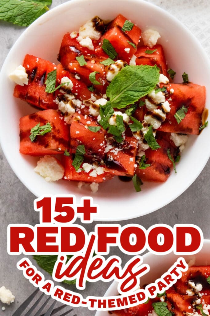 red food ideas - Watermelon Salad