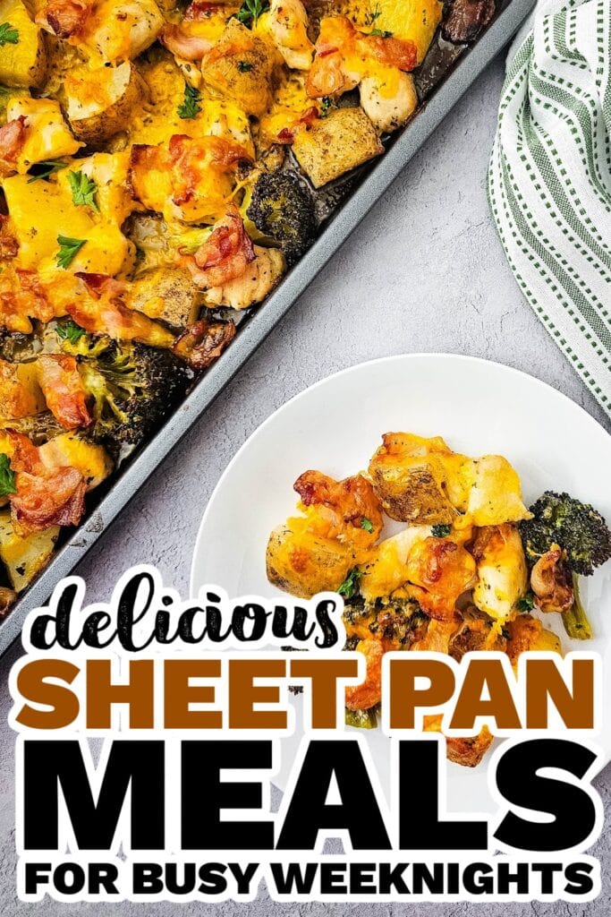 sheet pan meals - Chicken Bacon Ranch Sheet Pan Meal