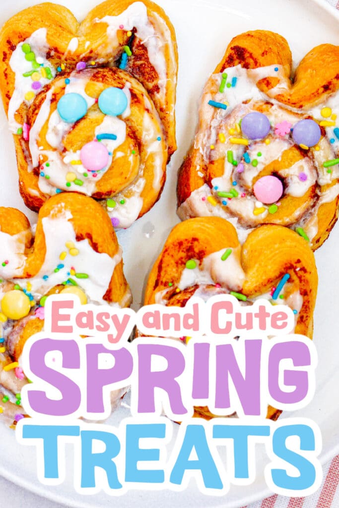 spring treats - Bunny Cinnamon Rolls