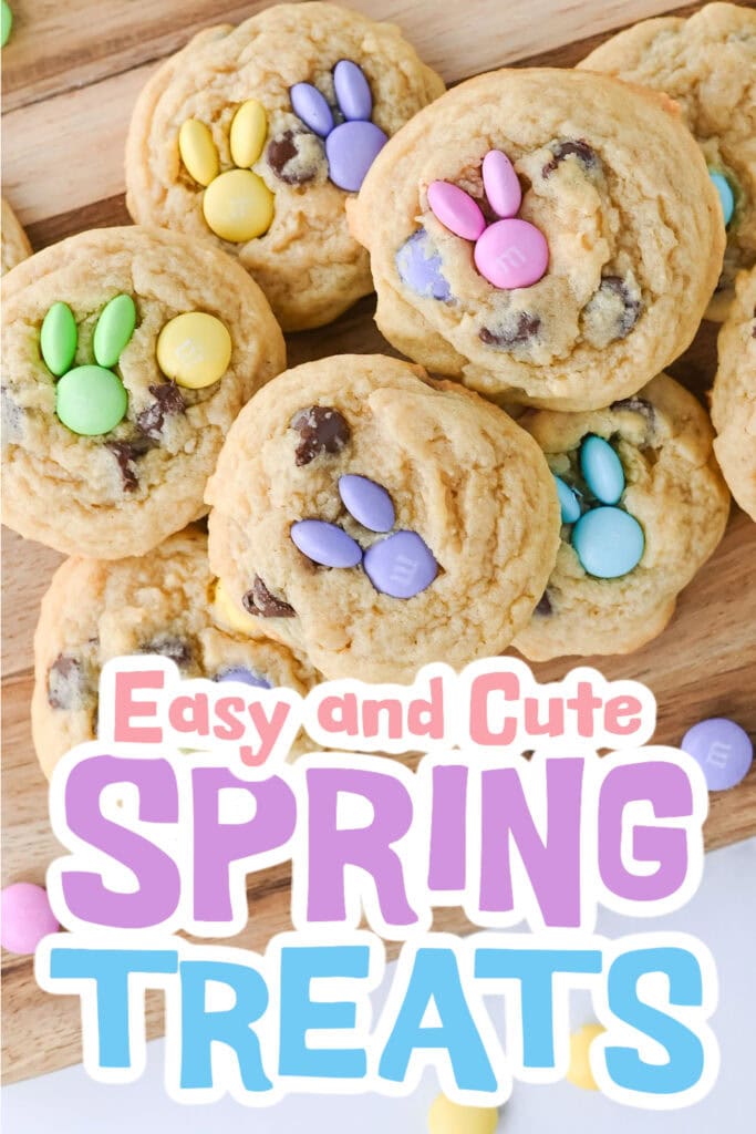 spring treats - Easter M&M Cookies