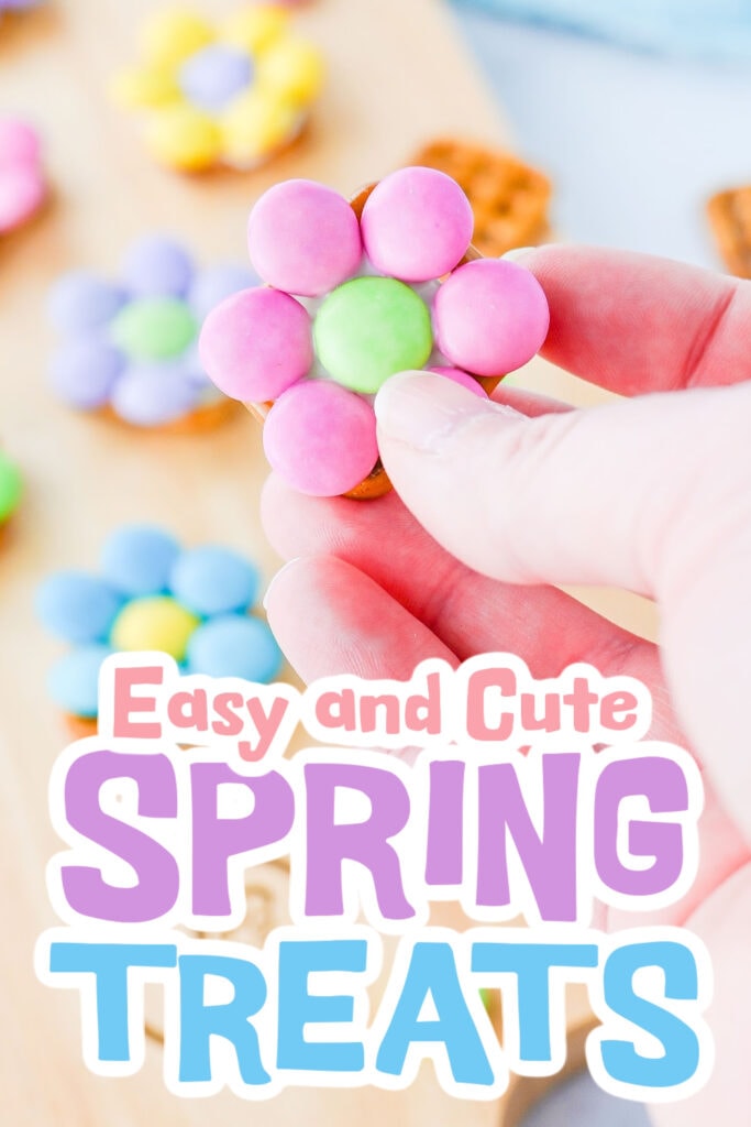 spring treats - Spring Flower Pretzels