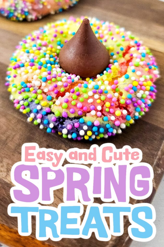 spring treats - Tie-Dye Unicorn Hershey’s Kiss Cookies