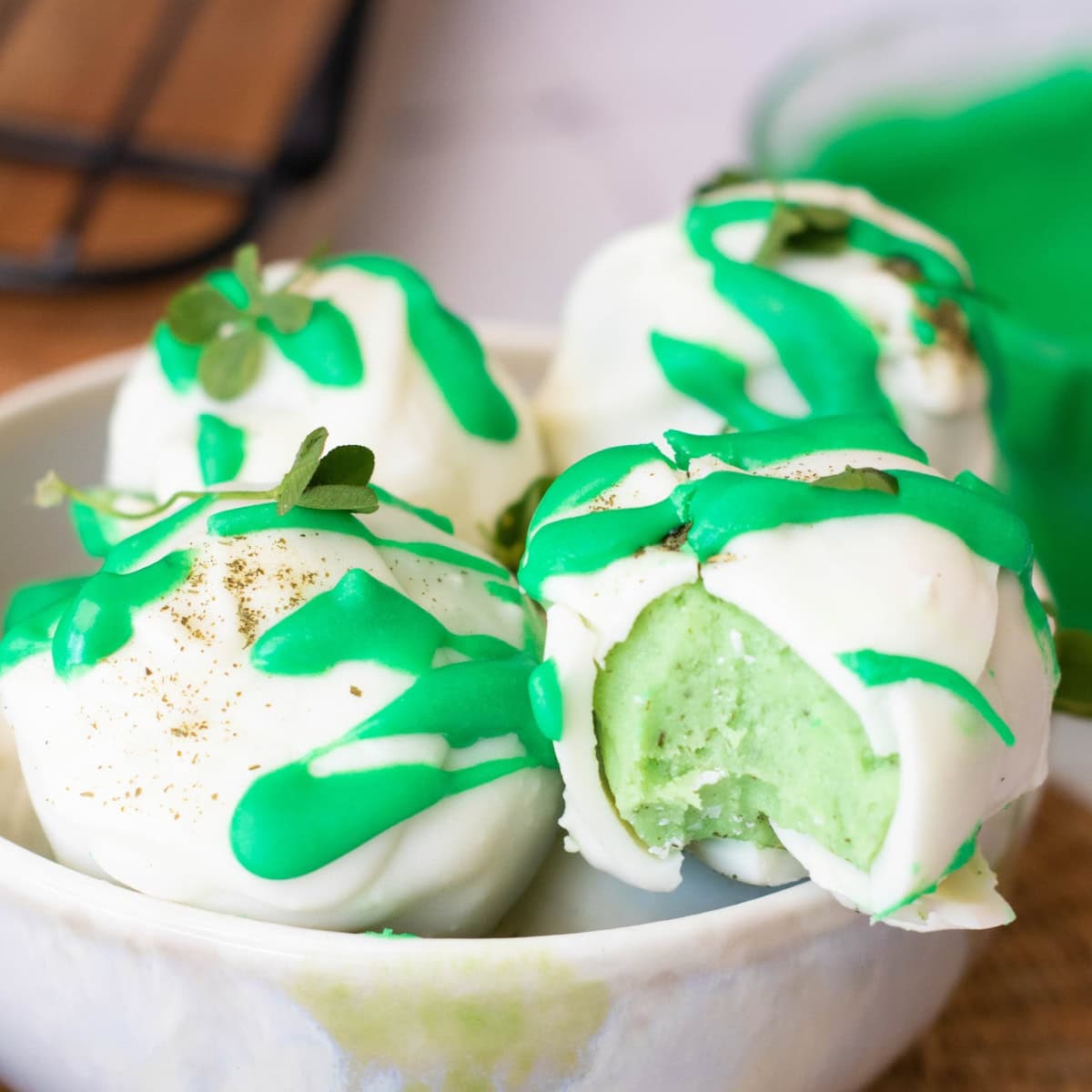 St. Patrick’s Day Green Tea Truffles