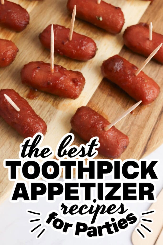 toothpick appetizers - Cranberry Cocktail Sausage