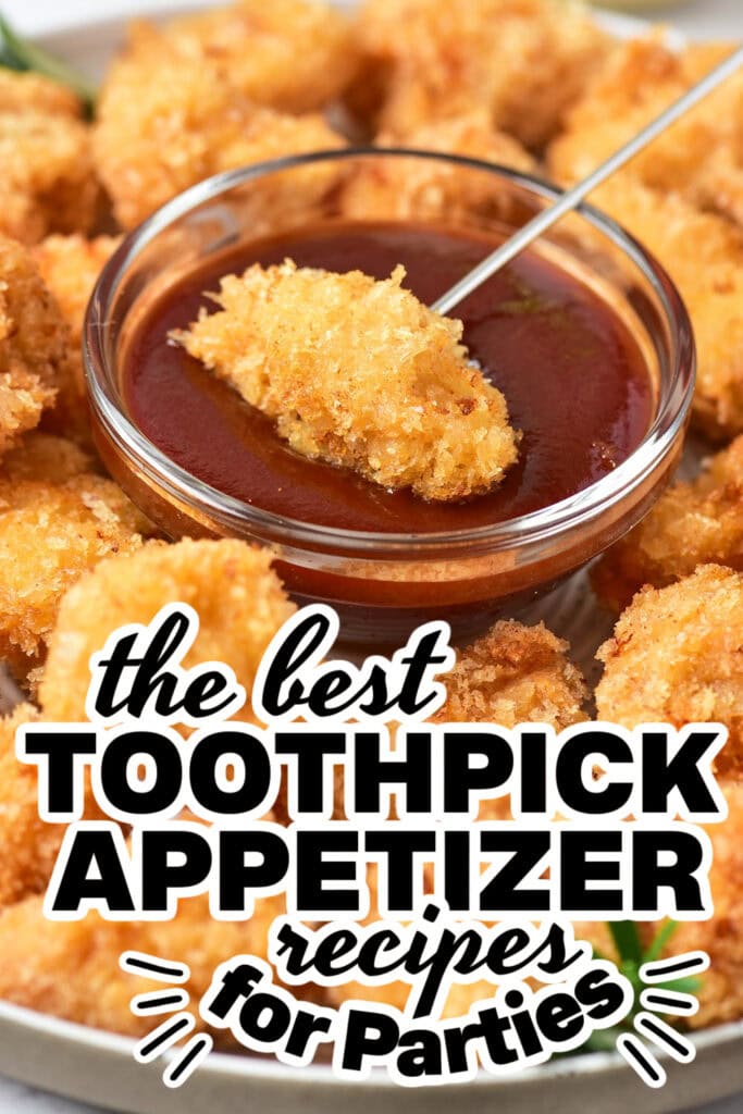 toothpick appetizers - Crispy Chicken Popcorn