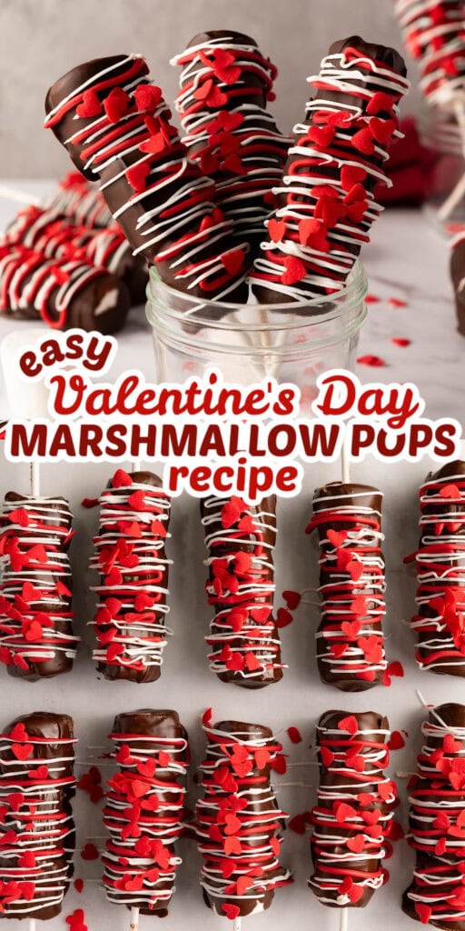 valentines day marshmallow pops