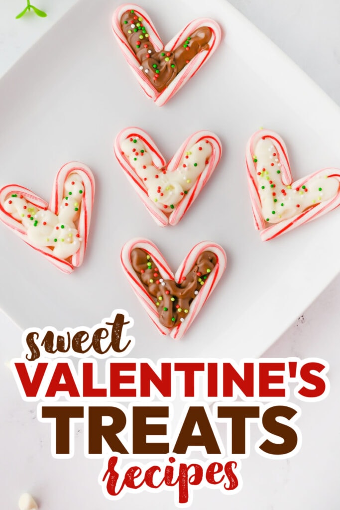 valentine's treats -Candy Cane Hearts