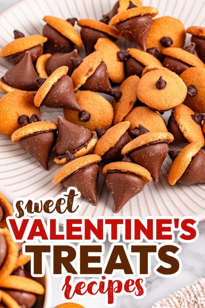 valentine's treats -Chocolate Kiss Acorns