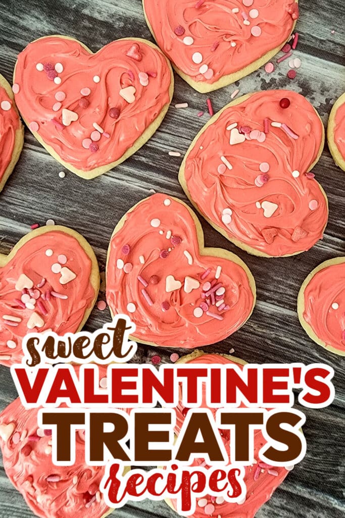 valentine's treats -Copycat Valentine’s Lofthouse Sugar Cookies