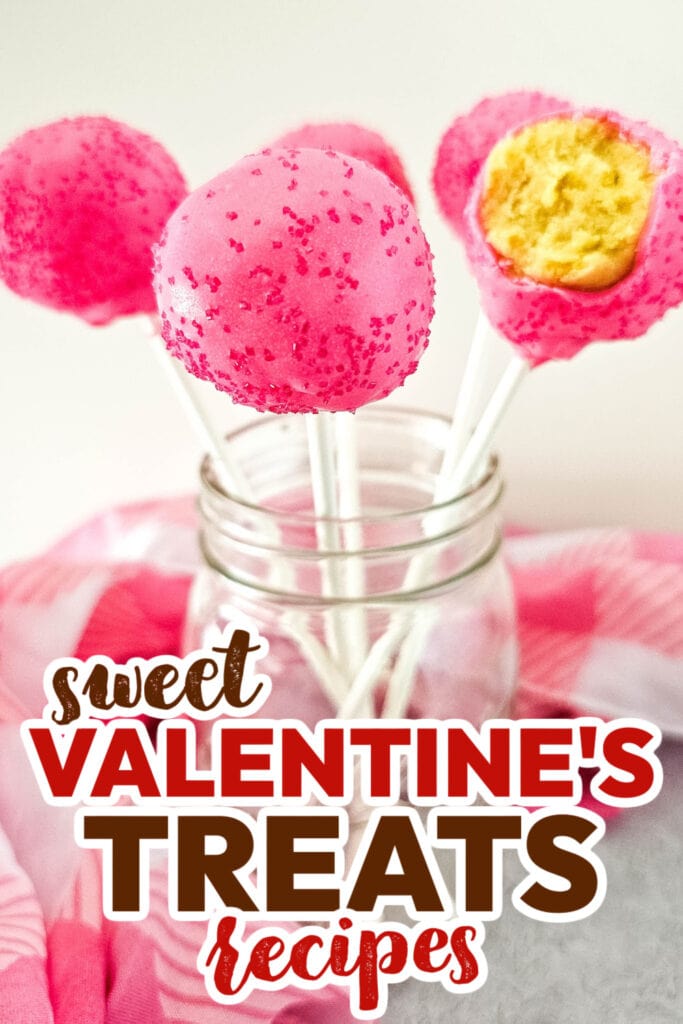 valentine's treats -DIY Pink Cake Pops