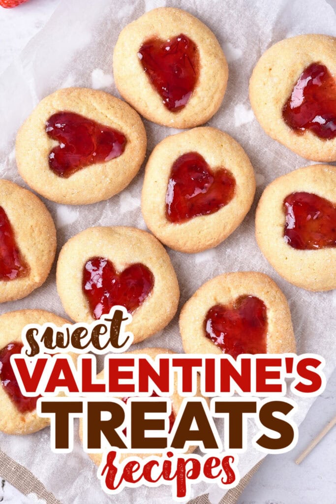 valentine's treats -Heart Print Cookies