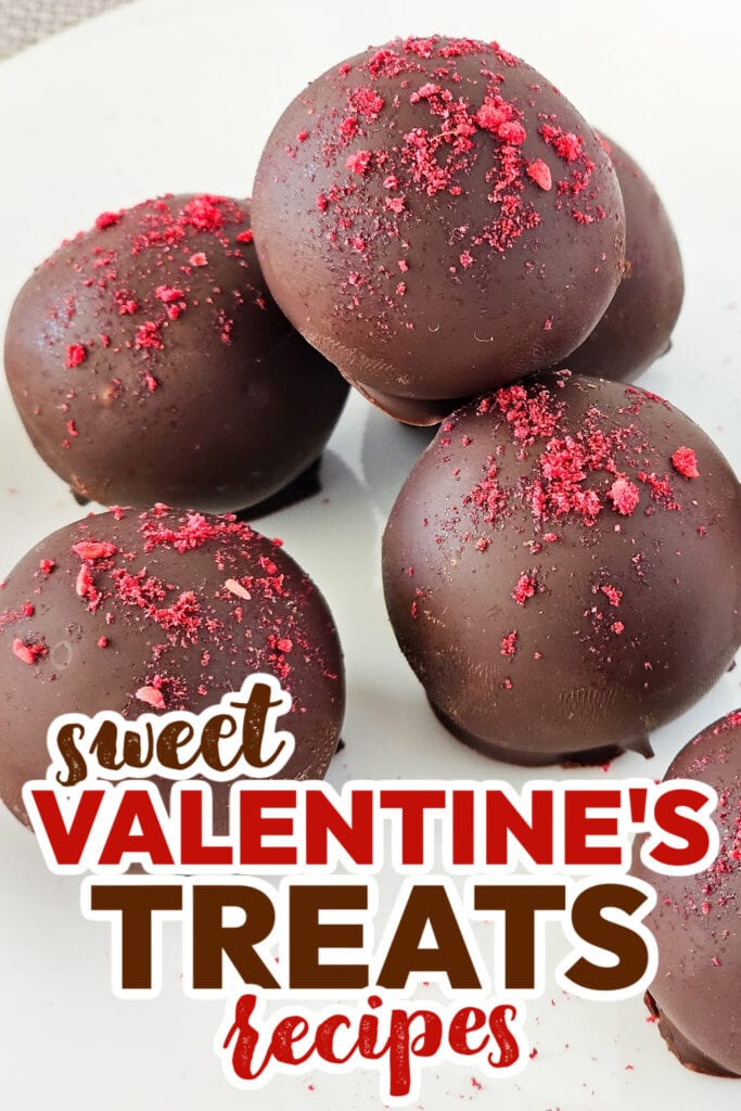 valentine's treats -Raspberry Chocolate Truffles