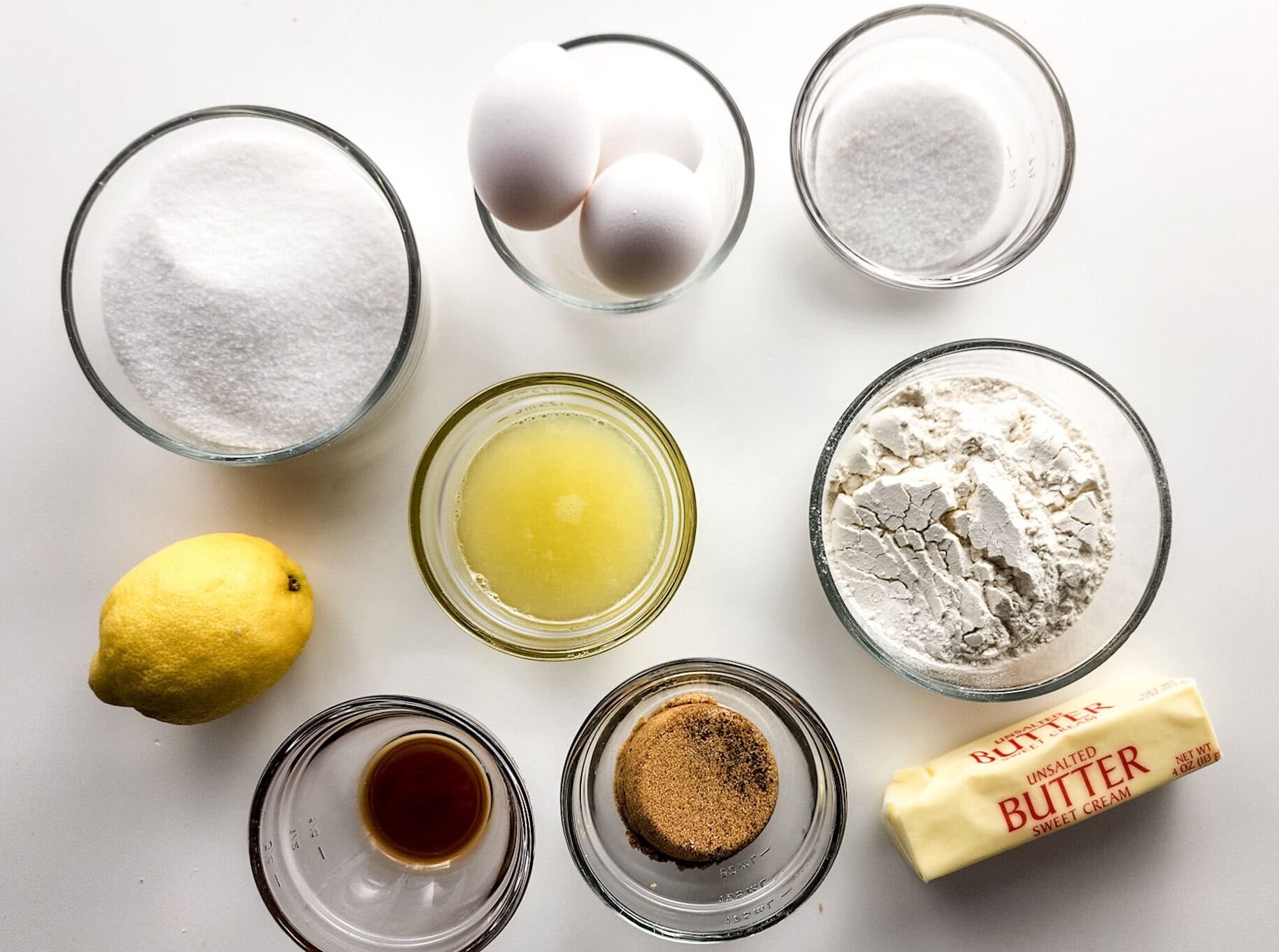 simple lemon bars ingredients