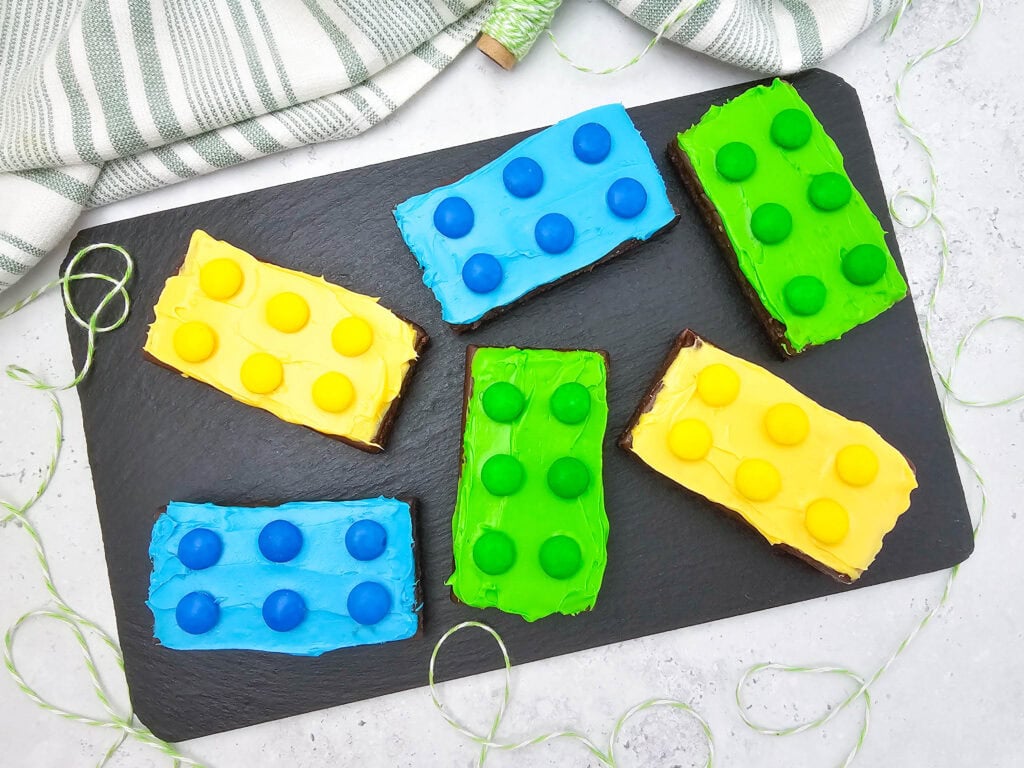 photo of the finished Lego Brownies