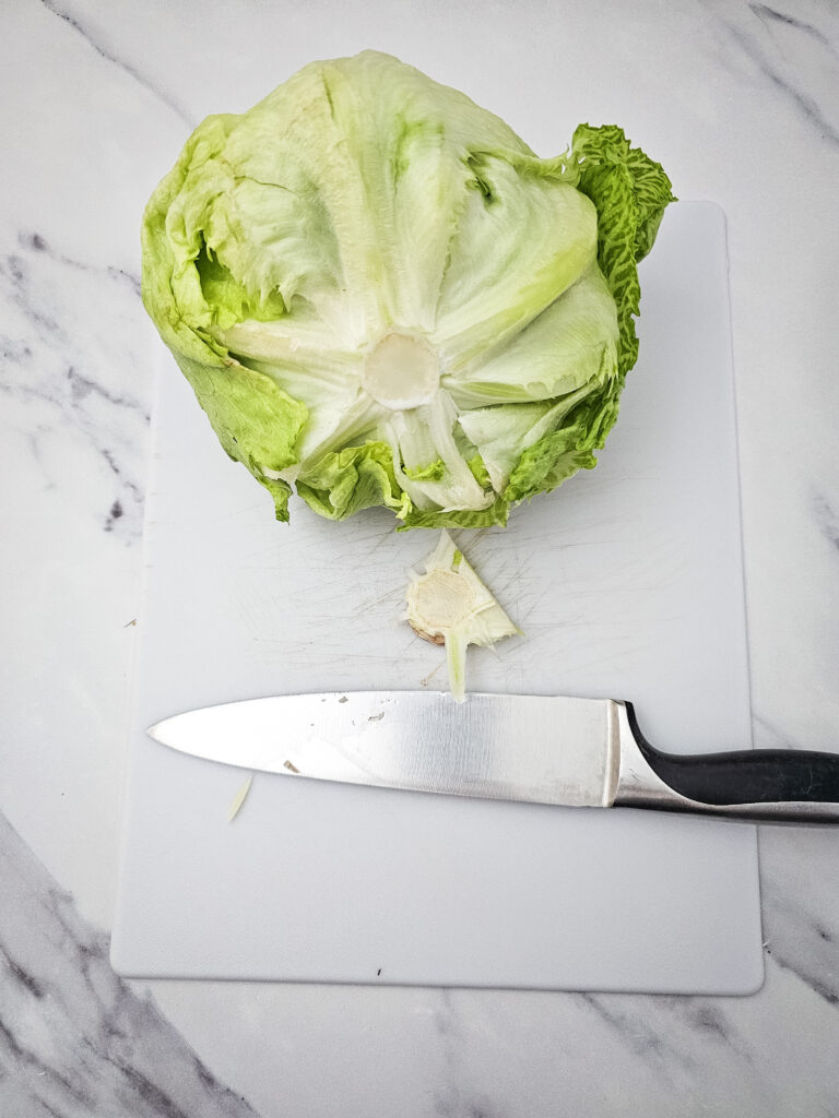 wedge salad process photo