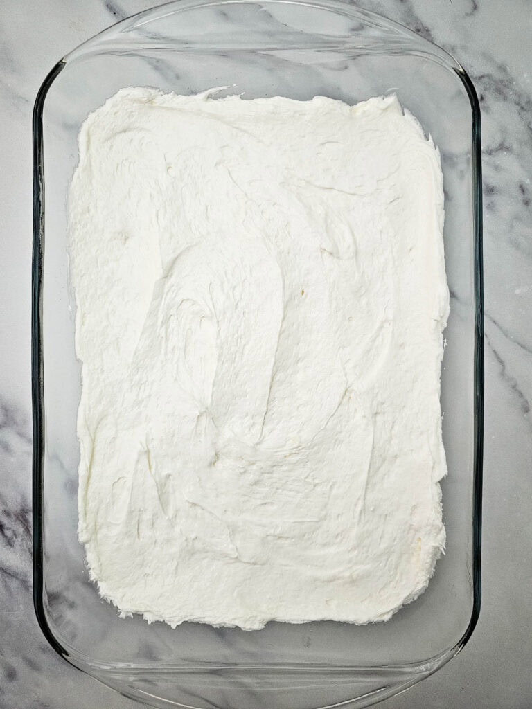 strawberry pretzel salad process photo