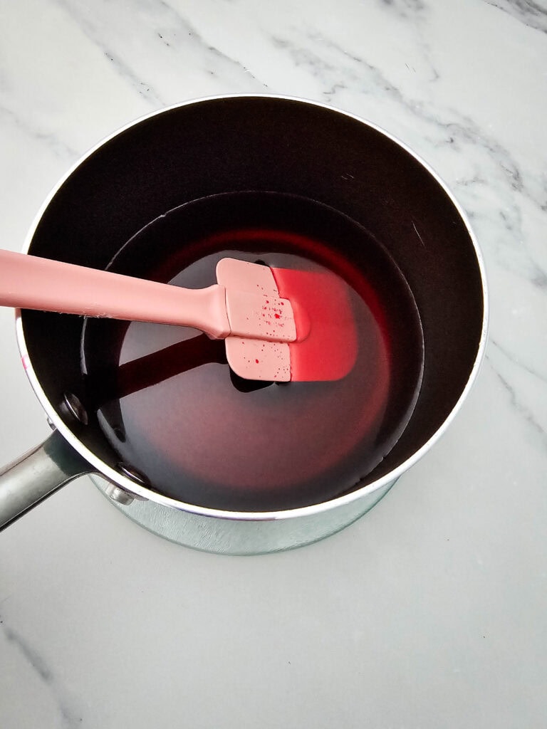 strawberry pretzel salad process photo