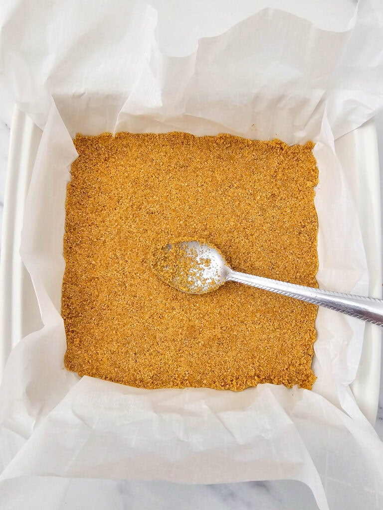 funfetti cheesecake bars process photo