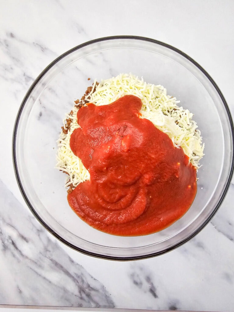 italian stuffed shells process photo