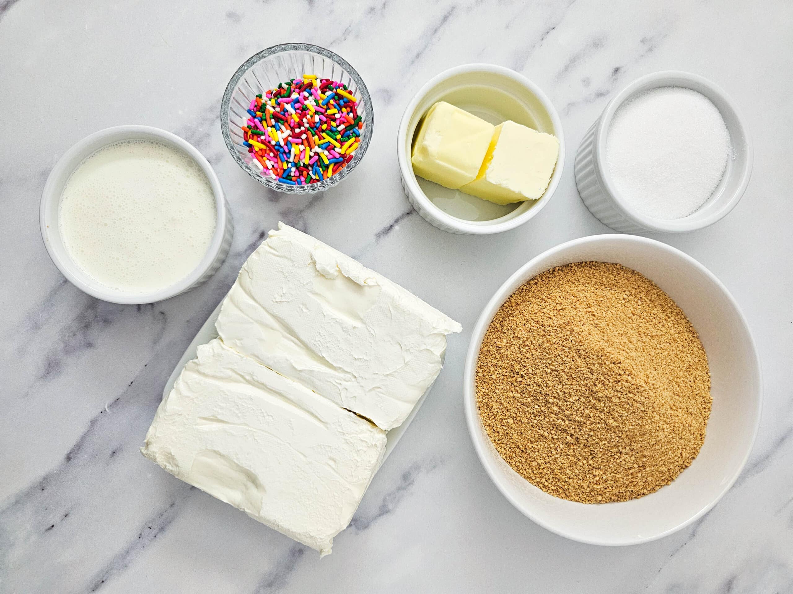 funfetti cheesecake bars ingredients
