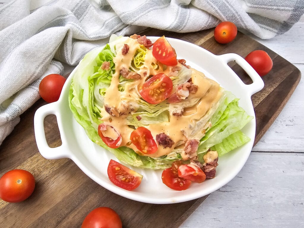photo of the finished Wedge Salad