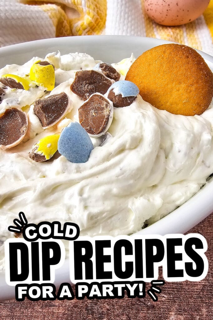 cold dip recipes - Cadbury Egg Cheesecake Dip