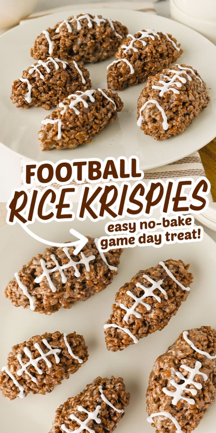 Football Rice Krispies Treats - Bite-Sized Bash